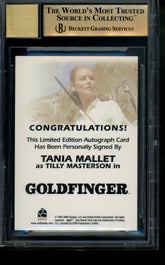 2006 James Bond Dangerous Liaisons Autograph Tania Mallet Auto BGS 9.5/10